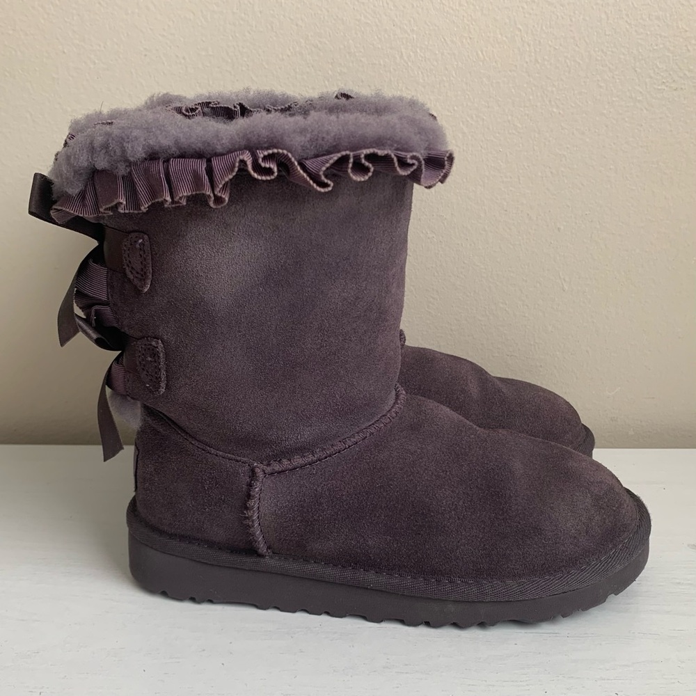 UGG Kids Bailey Bow Ruffles Boots Size 1